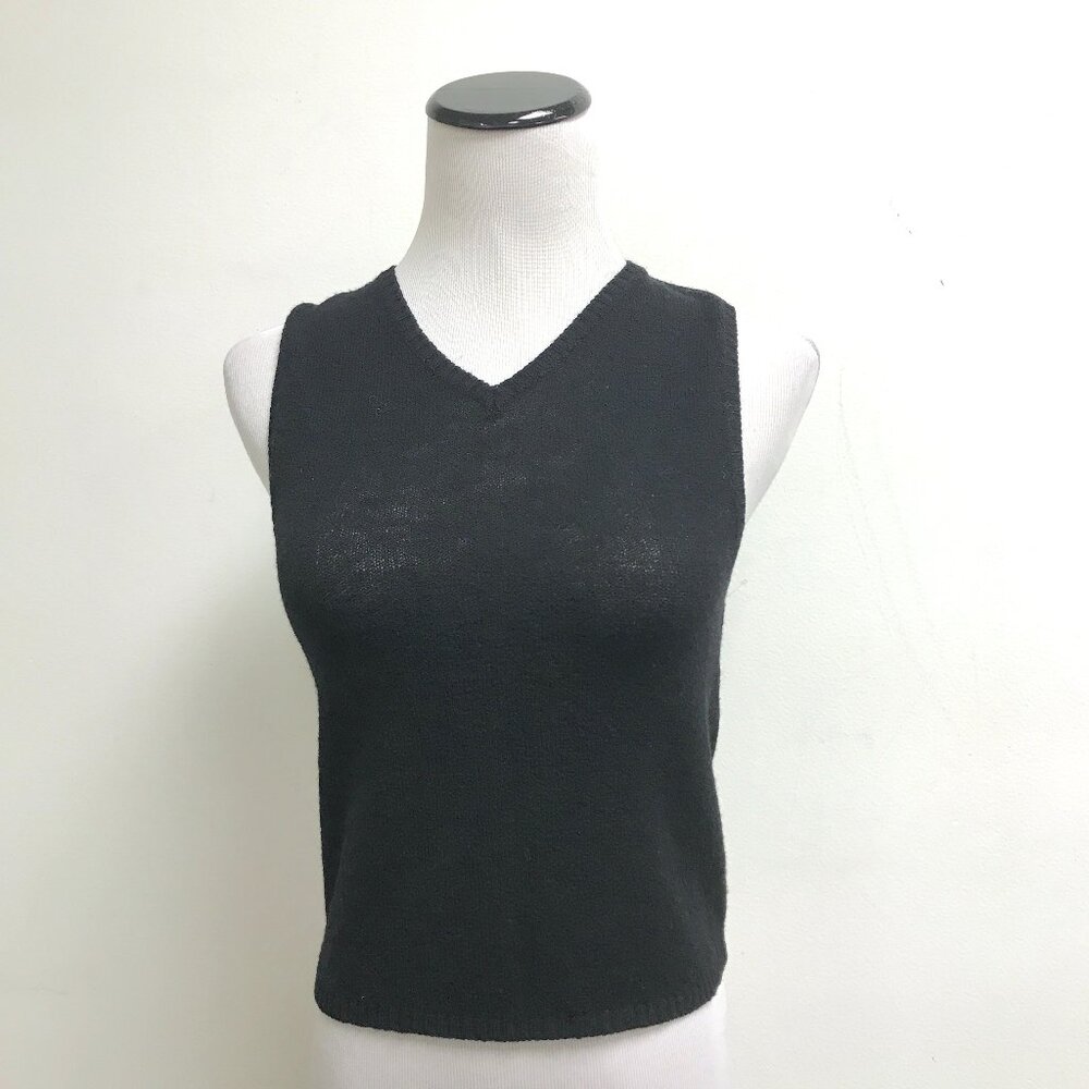 Anna Molinari Blumarine Vest wool sweater sleeveless i40 made in Italy stretch